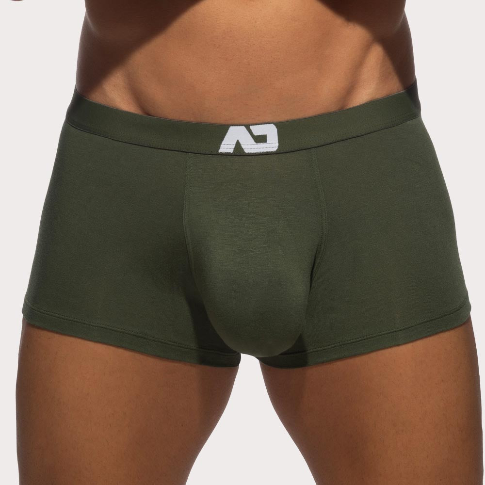Addicted Bamboo Skin Layer Trunk - Boxershorts mit extra großem Pouch aus weicher Bambus-Viskose in khaki
