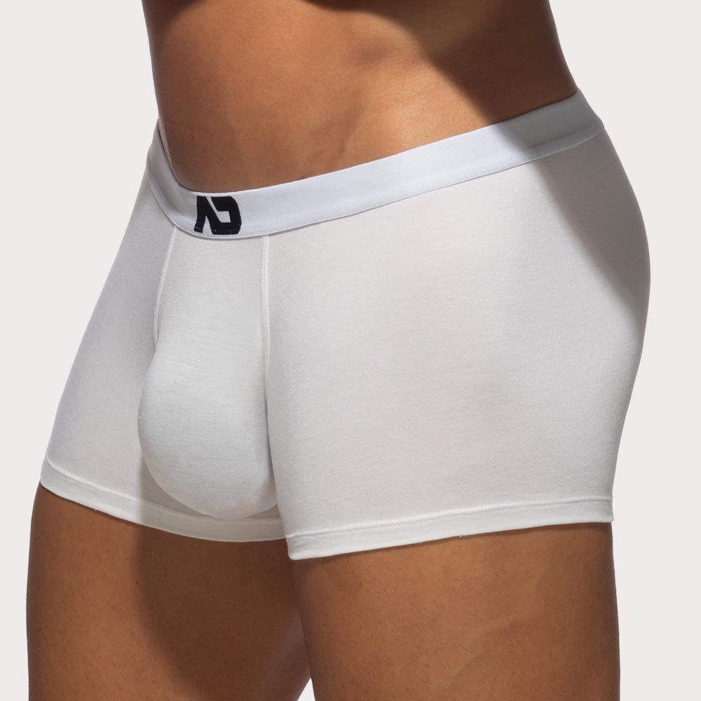Addicted Bamboo Skin Layer Trunk - Boxershorts mit extra großem Pouch aus weicher Bambus-Viskose in weiß, side
