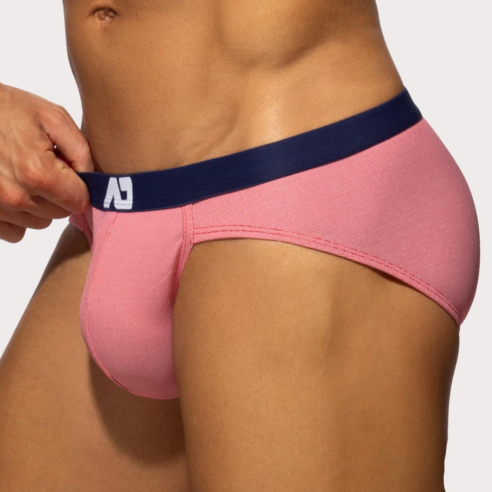 Addicted Pique Jeans Bikini Brief - Männer Slip mit schmalem Bund im Denim Look, side