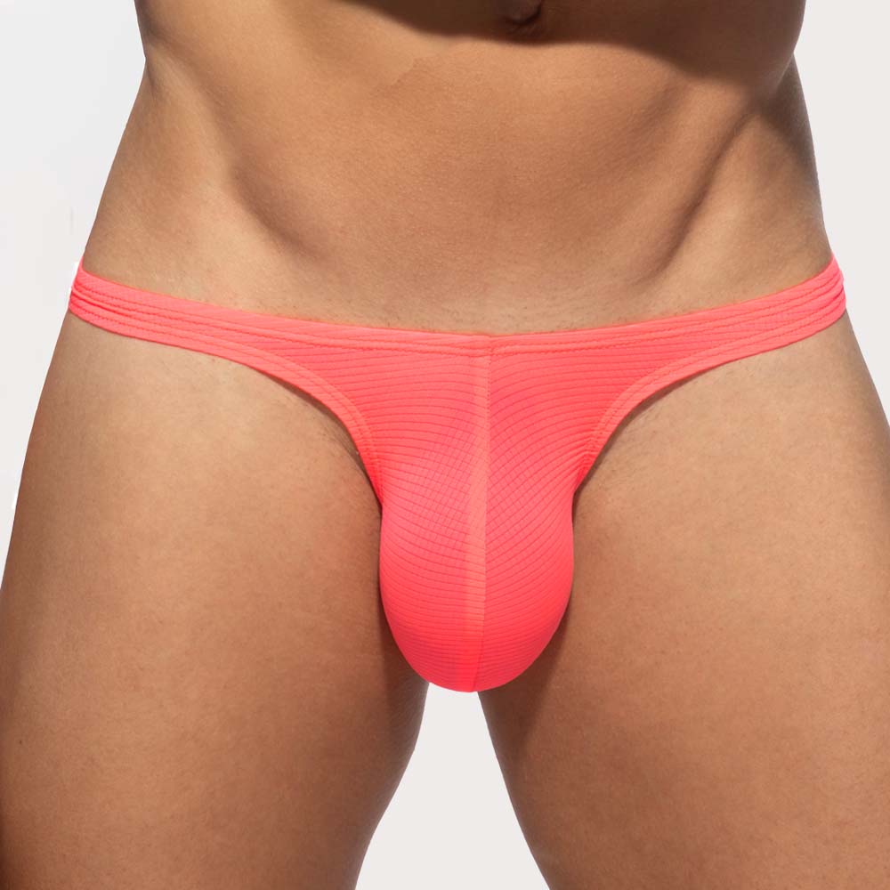 Addicted Veloz Dry Mini Thong- Herren String-Tanga im Low-Rise Design aus ultra-leichtem Material in neon-pink
