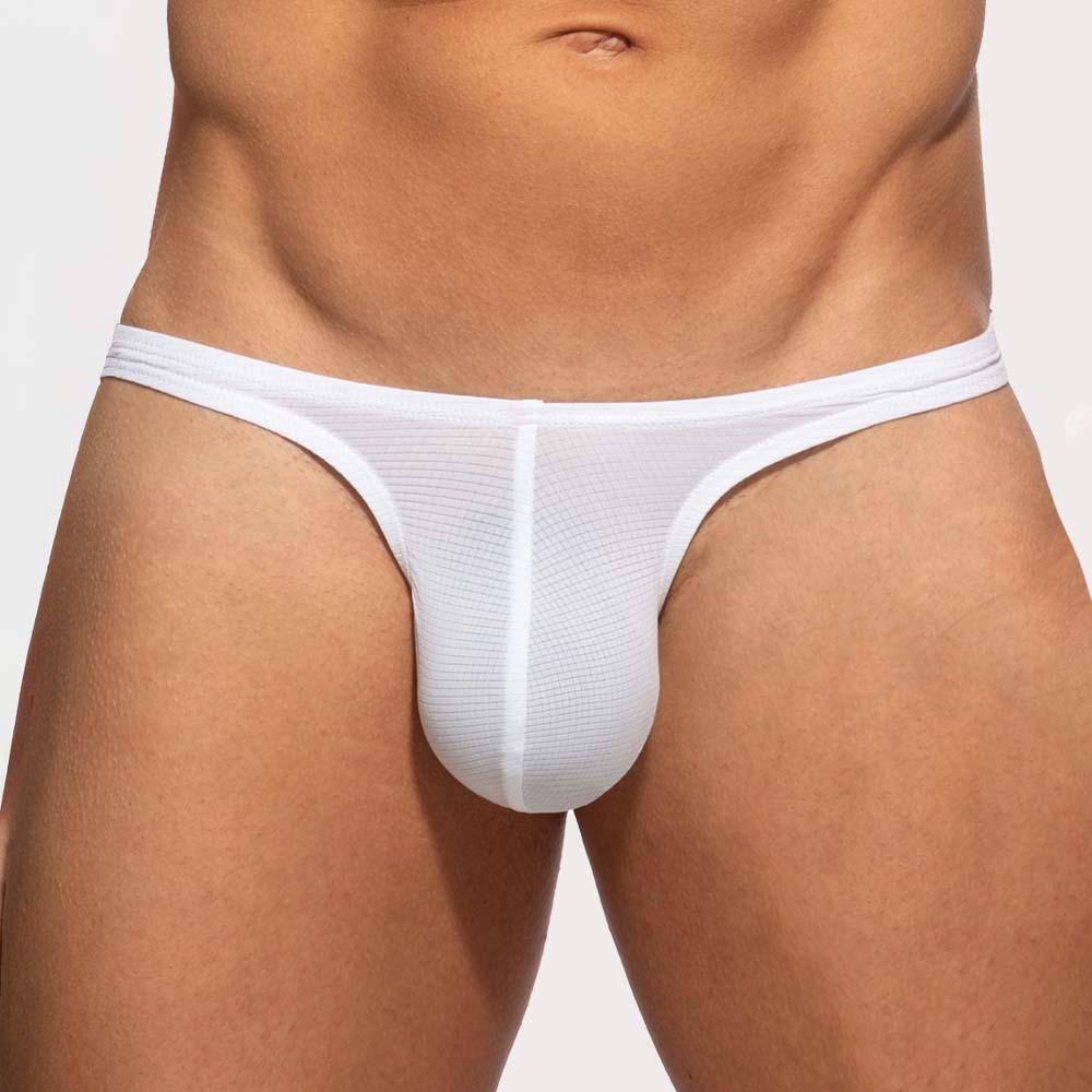Addicted Veloz Dry Mini Thong- Herren String-Tanga im Low-Rise Design aus ultra-leichtem Material in weiß