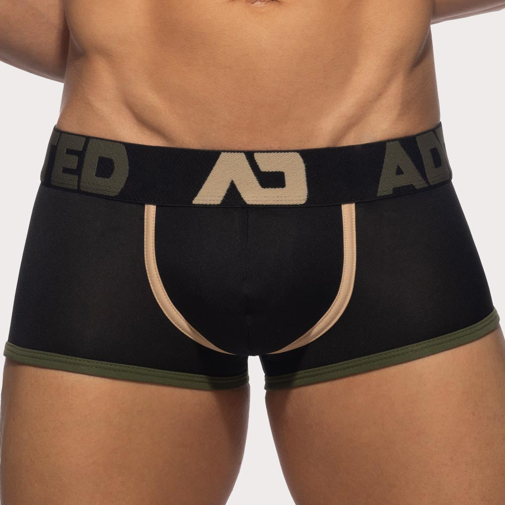 Addicted Naked Feeling Trunk - Microfaser Boxershorts mit Push-Up Funktion in schwarz