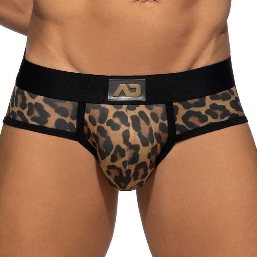 Addicted Leopard Fresh Brief - Männer Slip mit ausgefallenem Leopardenmuster