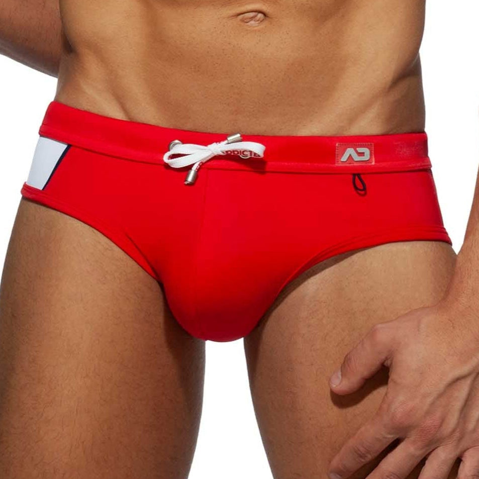Addicted Badeslip 'Racing Side Swim Brief' mit Push-Up Einlage in rot