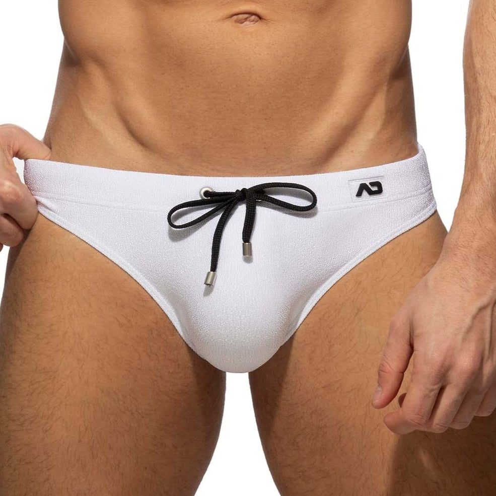 Addicted Badeslip 'Pique Speedo Swim Brief' white mit Push-Up Einlage