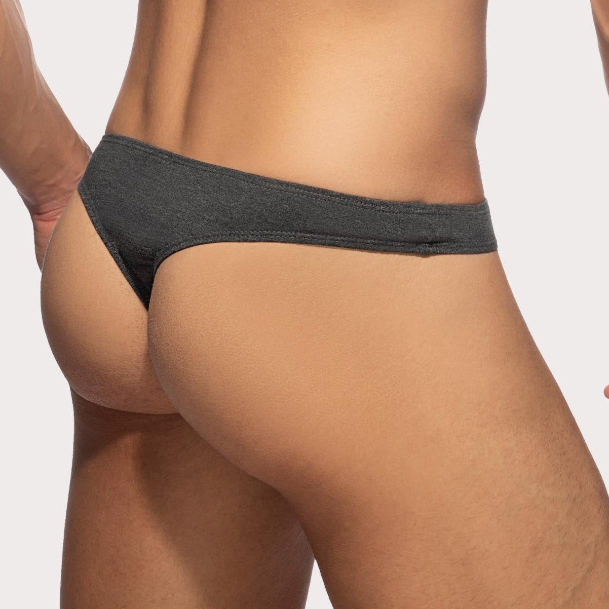Addicted Herren String-Tanga 'Cotton Thong' AD986 grey, back, 54093843136838, 54093843169606, 54093843202374, 54093843235142, 54093843267910