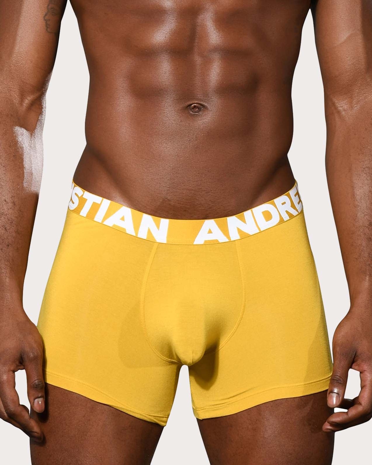 Andrew Christian Bamboo Boxer - Stylische Boxershorts mit Almost Naked® Pouch, gelb, 53890848915782, 53890848948550, 53890848981318, 53890849014086
