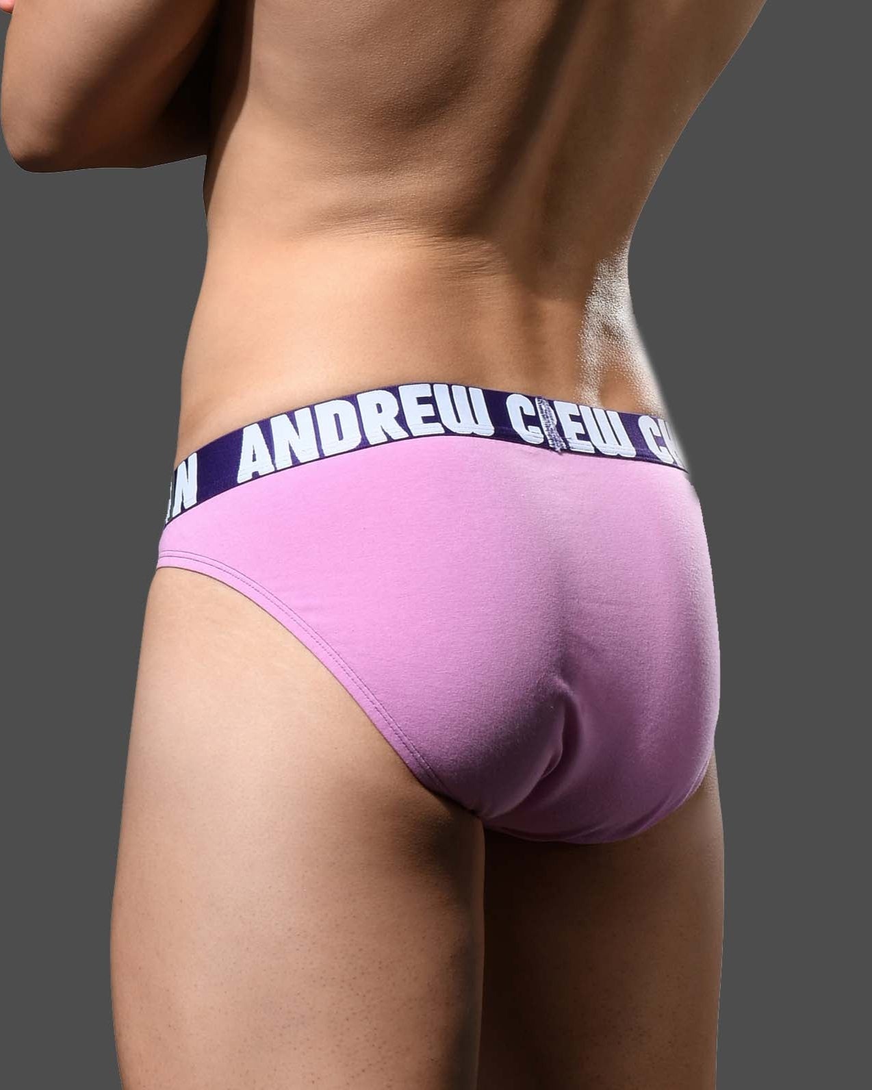 Andrew Christian Almost Naked Happy Brief - sexy Männer Slip in knalligen Farben, purple, back, 53619928727878, 53619928760646, 53619928793414, 53619928826182