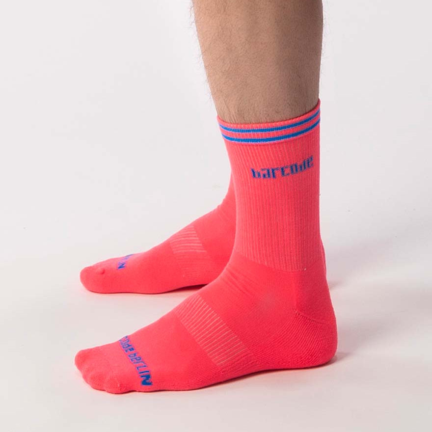 Barcode Berlin Sportsocken 'Festival Socks' neon pink