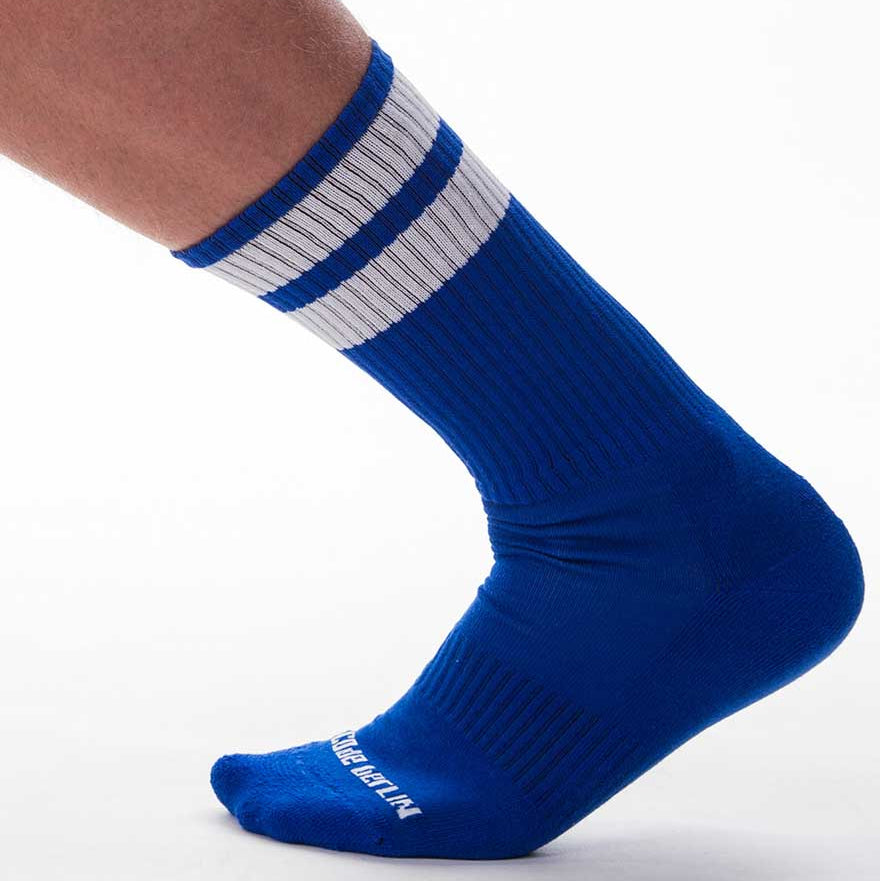 Barcode Berlin Gym Sock blue white