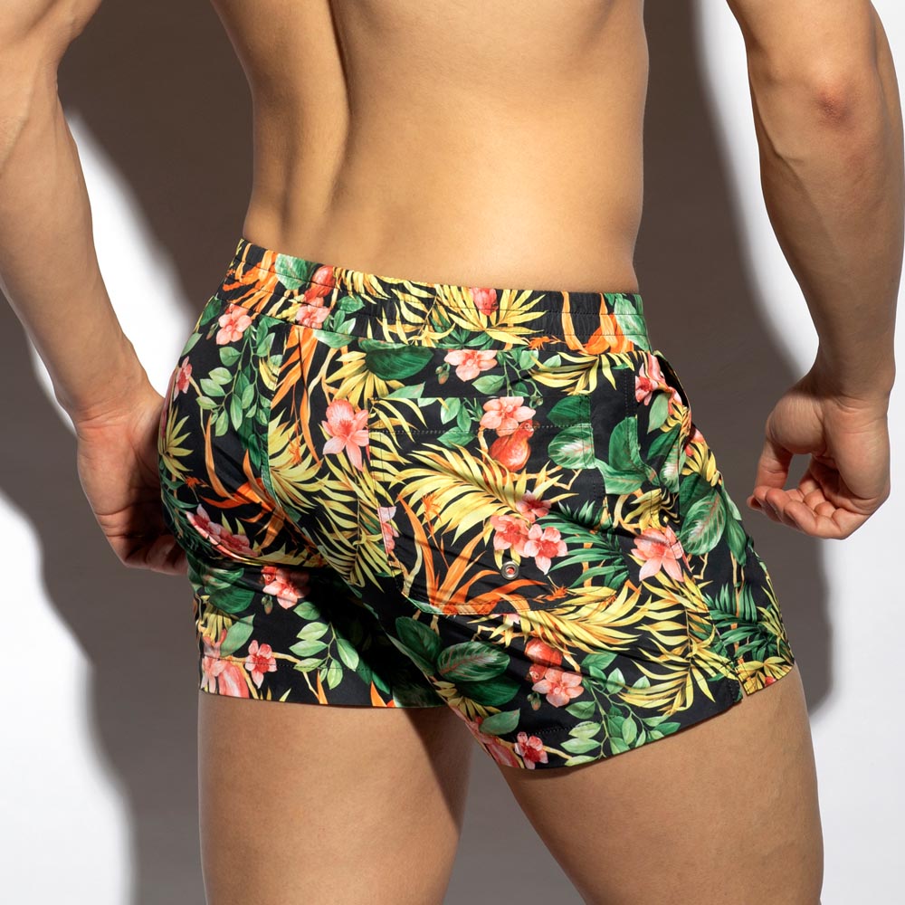 ES Collection Hawaiian Swim Shorts, back