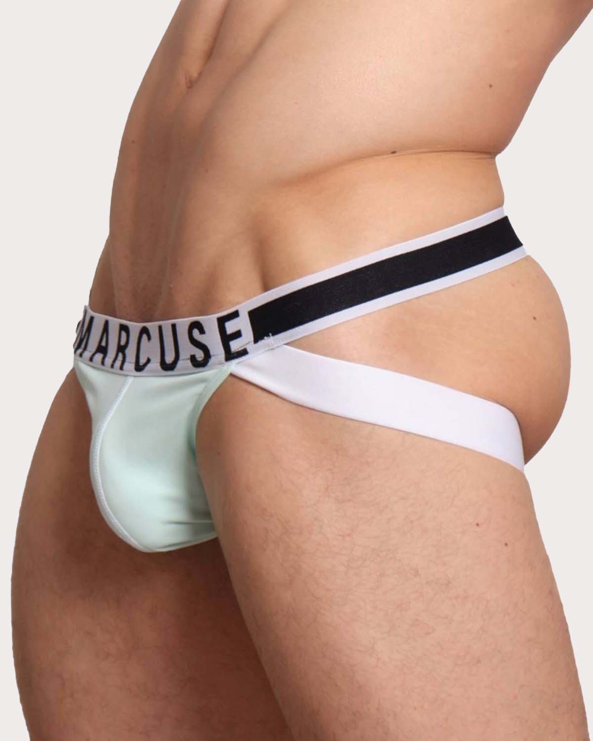Marcuse Beckett Jock - Sportlicher Low-Rise Jockstrap für Männer mit softem Tragekomfort in türkis, side