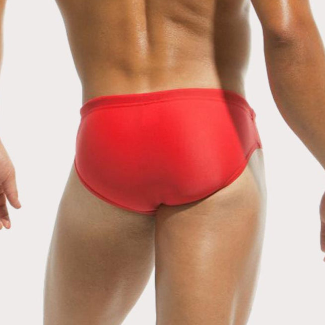 Modus Vivendi Herren Badeslip 'Classic Swim Brief' red, back, 54158166327622, 54158166360390, 54158166393158, 54158166425926