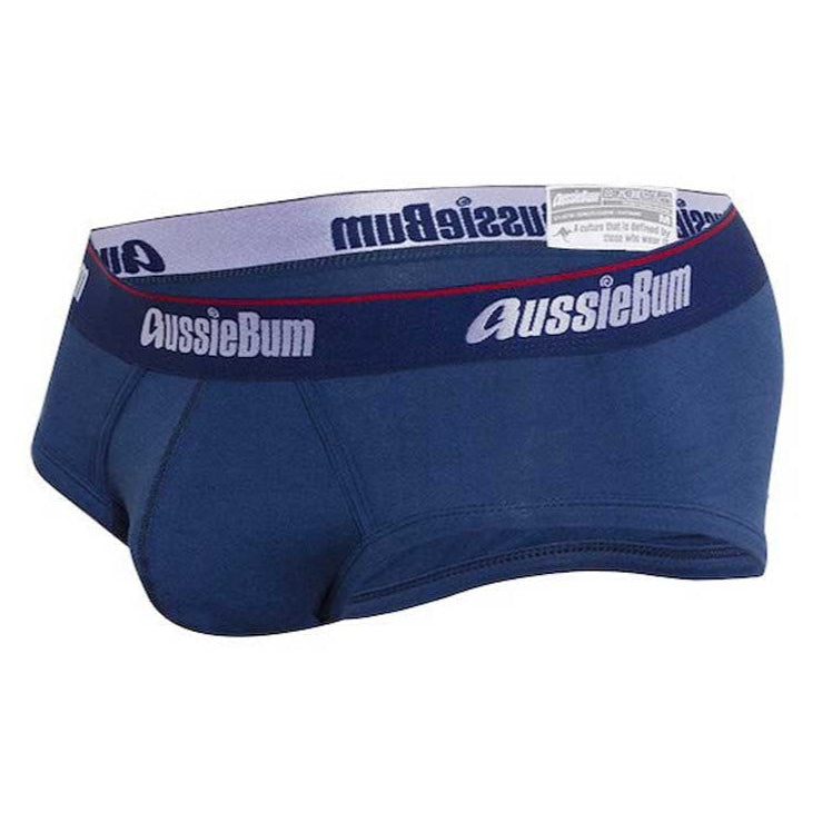 Aussiebum Slip 'Cottonsoft Brief' navy, detail - komfortabler Slip für Männer mit perfekter Passform