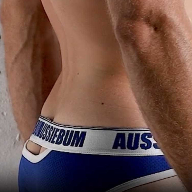aussieBum Riot Brief in Royal blue, back