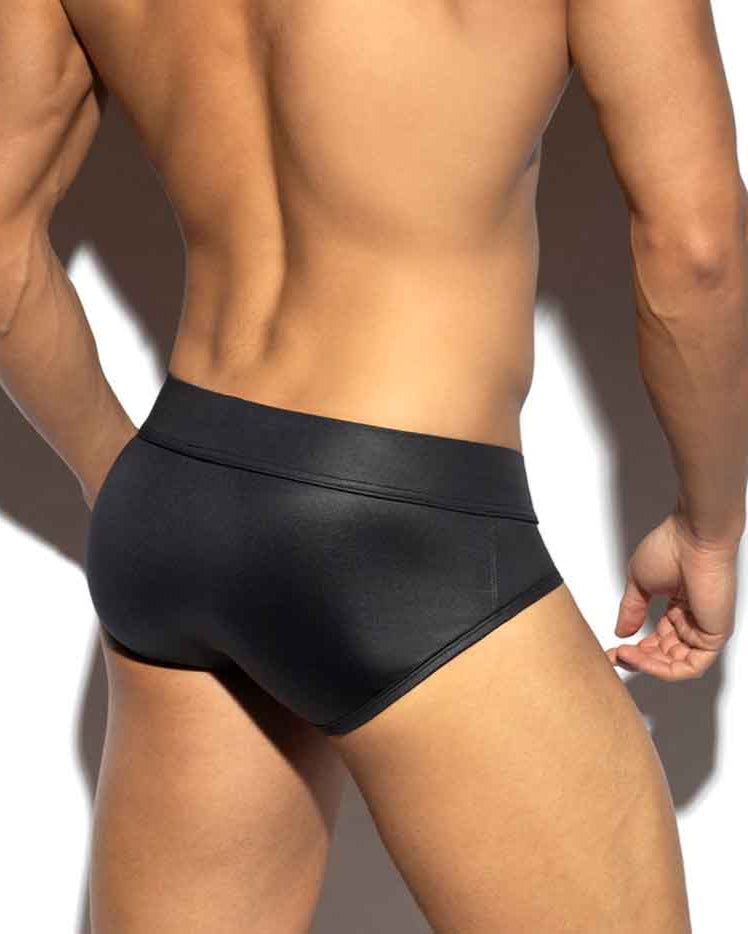 ES Collection Fetish Brief - erotischer Männer Slip aus glänzendem Material, back