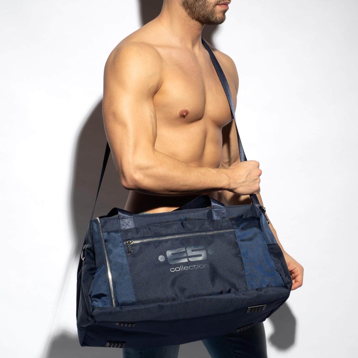 navy-blaue Tasche 'OVERNIGHT BAG' von ES Collection Barcelona, Lifestyle