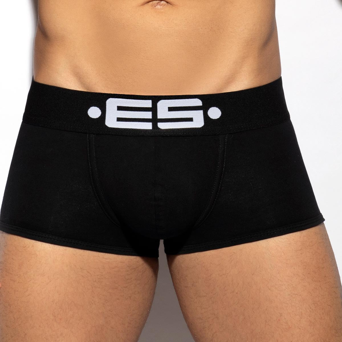 ES Collection Pack Up Wondertrunk - Boxershorts mit Push-Up Einlage für Männer, schwarz, Frontansicht