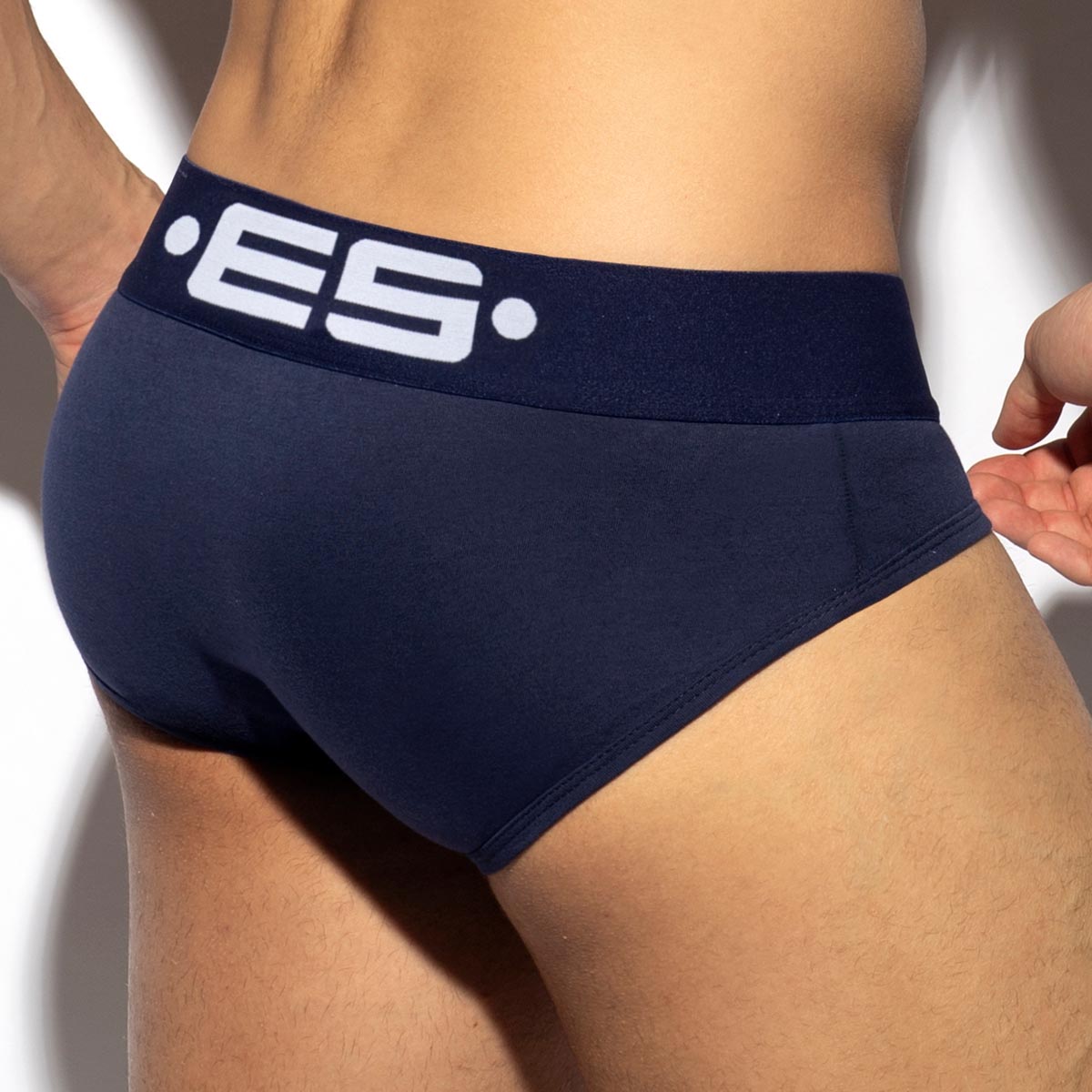 ES Collection Pack Up Wonderbrief - Herren Slip mit Push-Up Einlage, navy-blau, Rückansicht