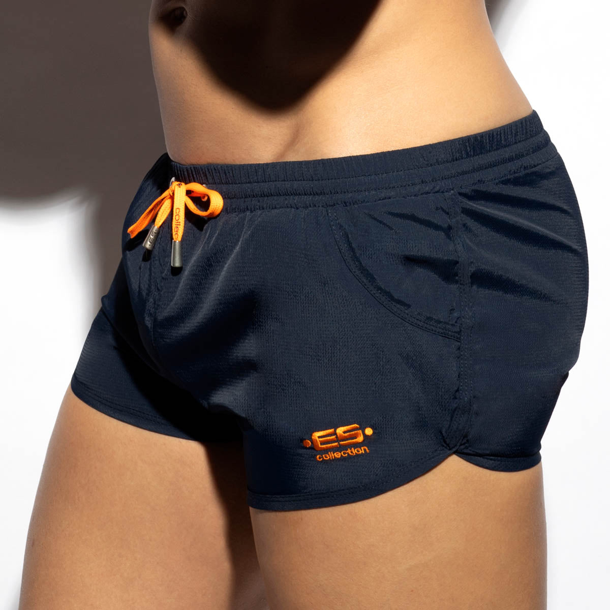 Super Kurze Badeshorts 'Plain Rocky Shorts' von ES Collection in navy