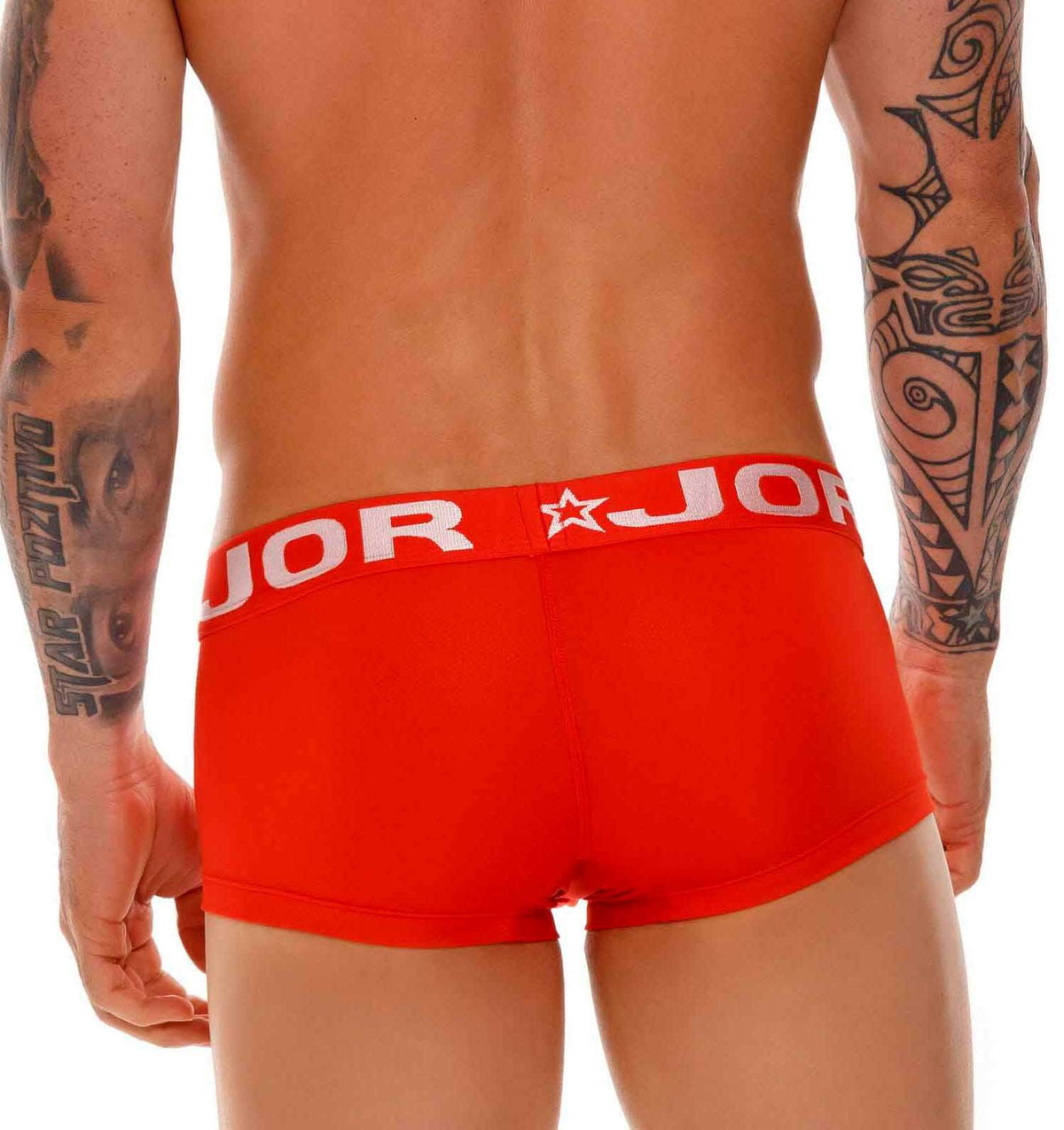 Knallrote Boxershorts 'GALO BOXER' aus der Underwear Kollektion von JOR, Rückansicht