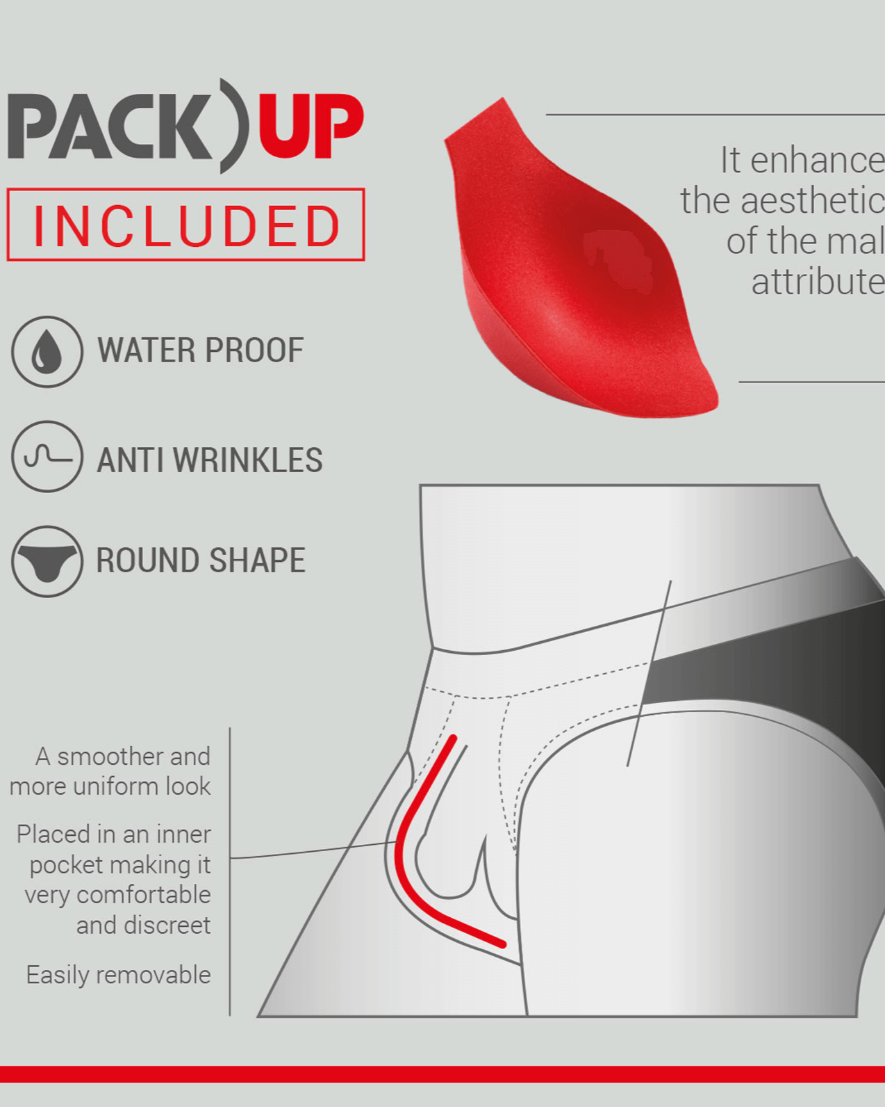 ES Collection 'PACK UP' Push Up Einlage