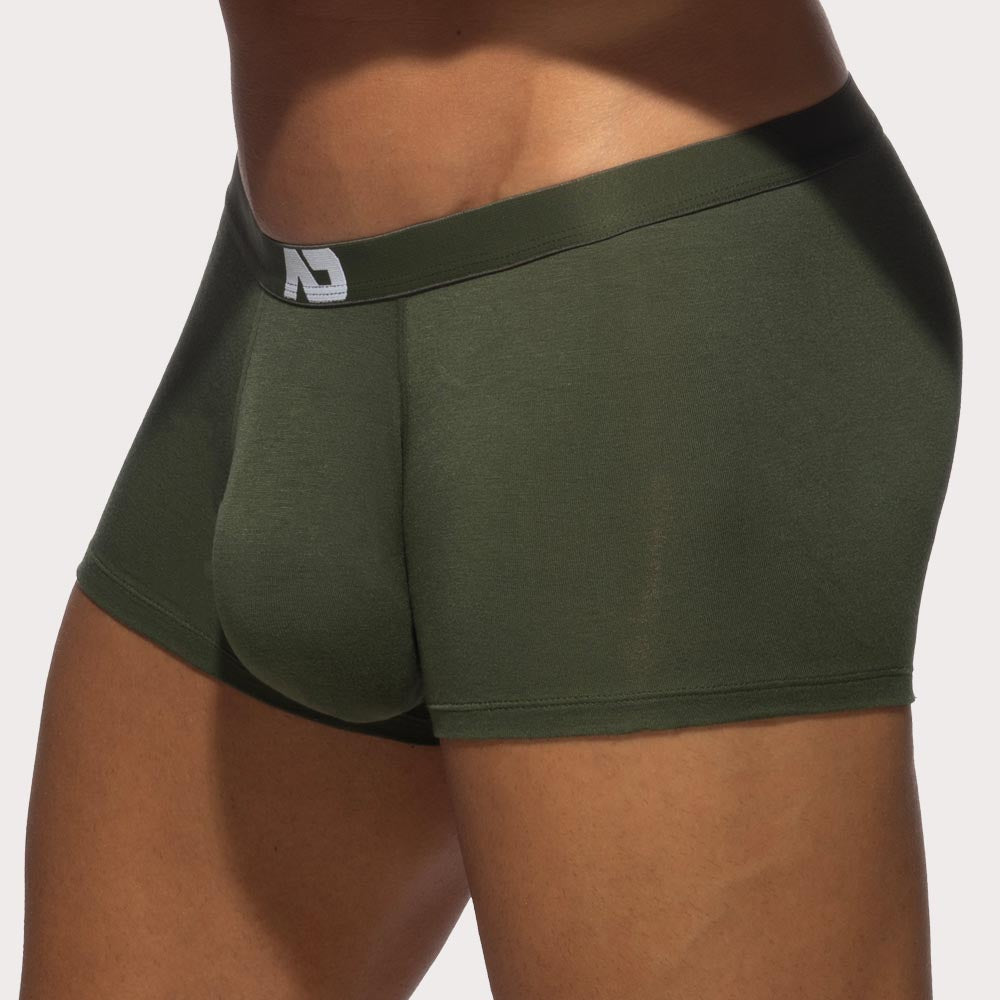 Addicted Bamboo Skin Layer Trunk - Boxershorts mit extra großem Pouch aus weicher Bambus-Viskose in khaki, side