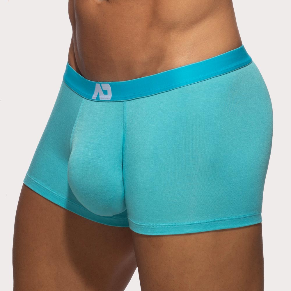 Addicted Bamboo Skin Layer Trunk - Boxershorts mit extra großem Pouch aus weicher Bambus-Viskose in türkis, side