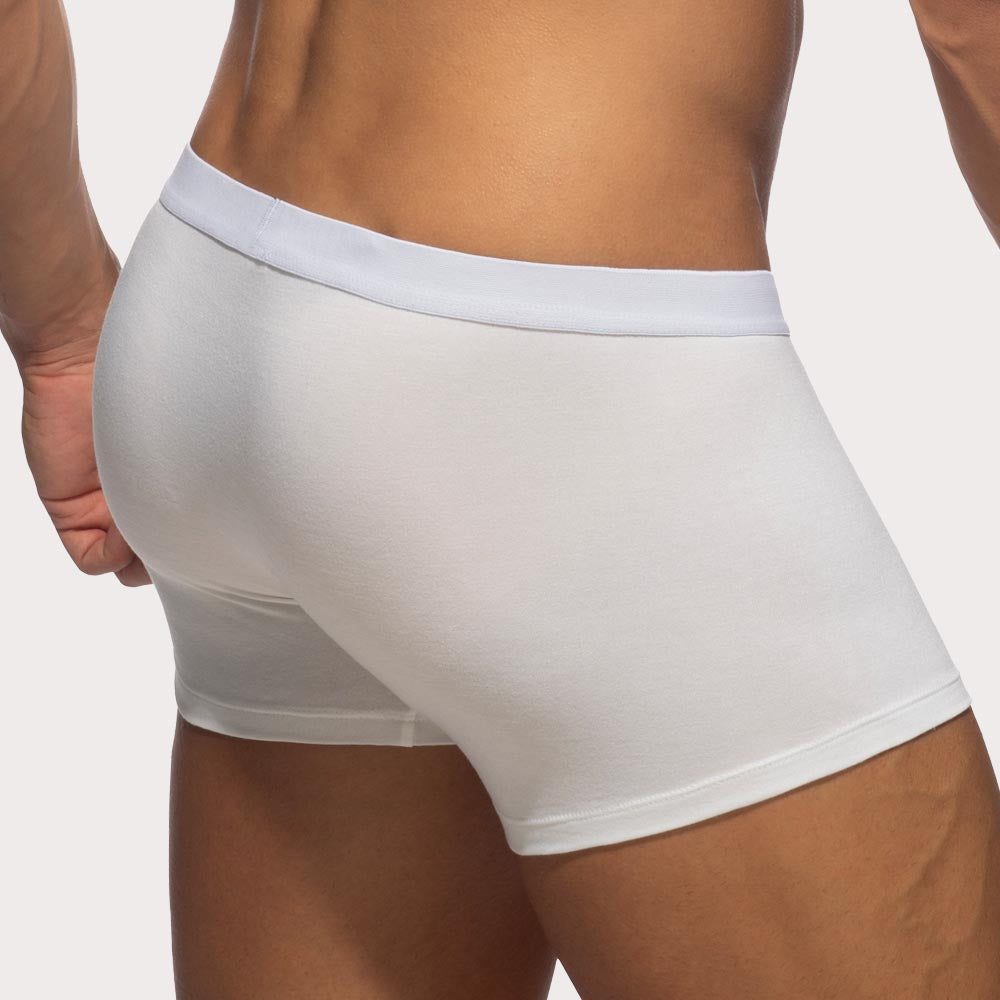 Addicted Bamboo Skin Layer Trunk - Boxershorts mit extra großem Pouch aus weicher Bambus-Viskose in weiß, back