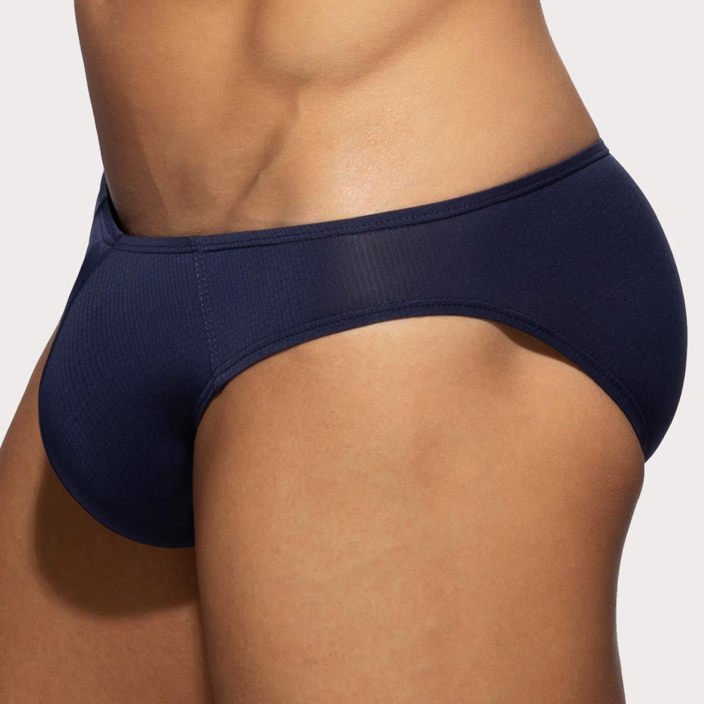 Addicted Veloz Dry Bikini Brief - Knapper Männer Slip im Low-Rise Design aus ultra-leichtem Material in navy-blau, side