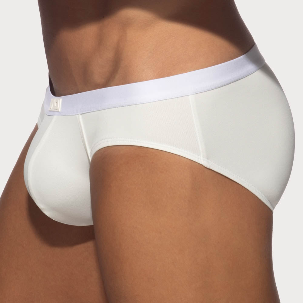 Addicted Looma Brief - Minislip für Männer im Low-Rise Design aus Mikrofaser mit Struktur in weiß, side