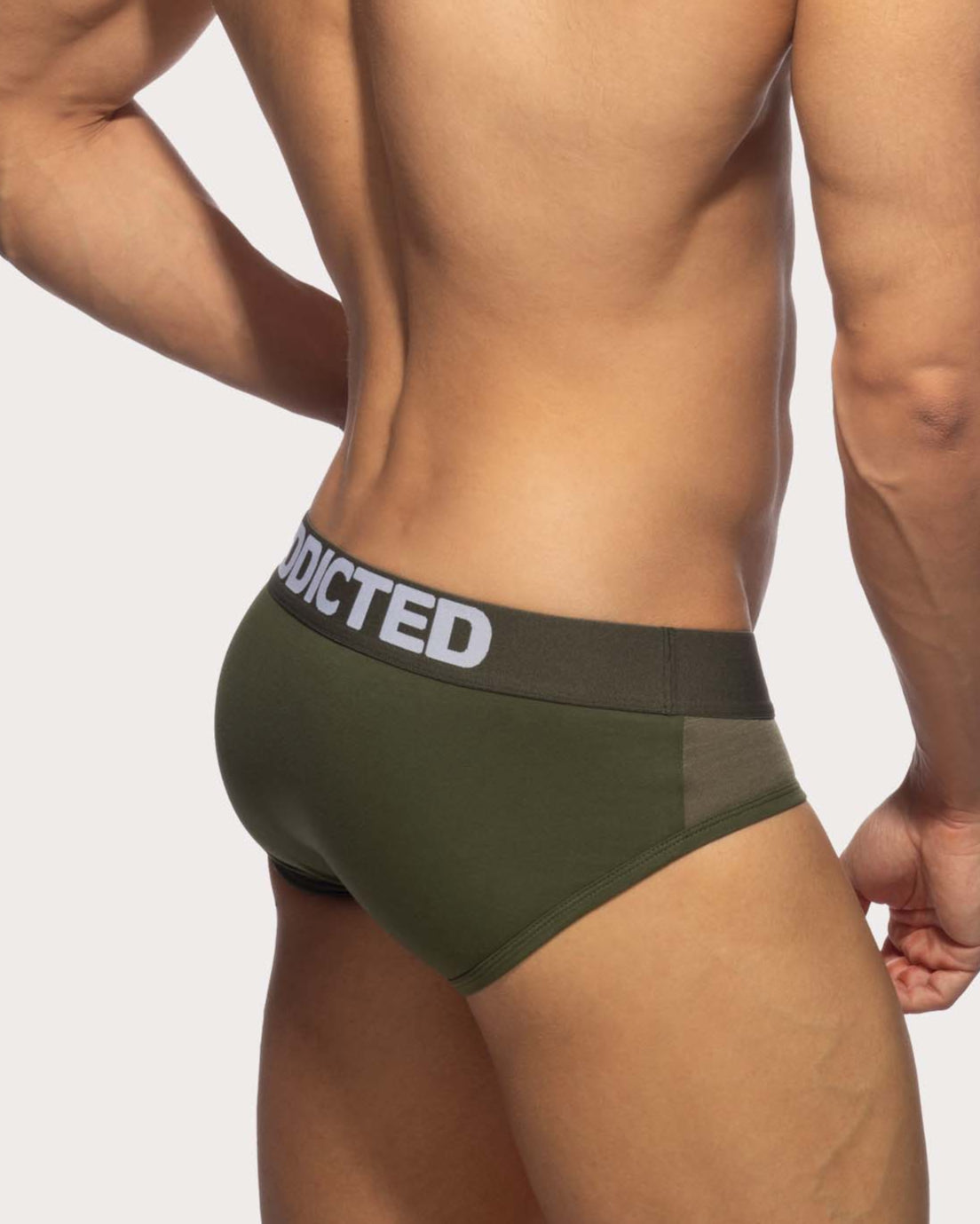 Addicted Flame Cotton Basic Brief - Slip mit breitem Bund und großzügigem Pouch aus angenehm soften Material, back