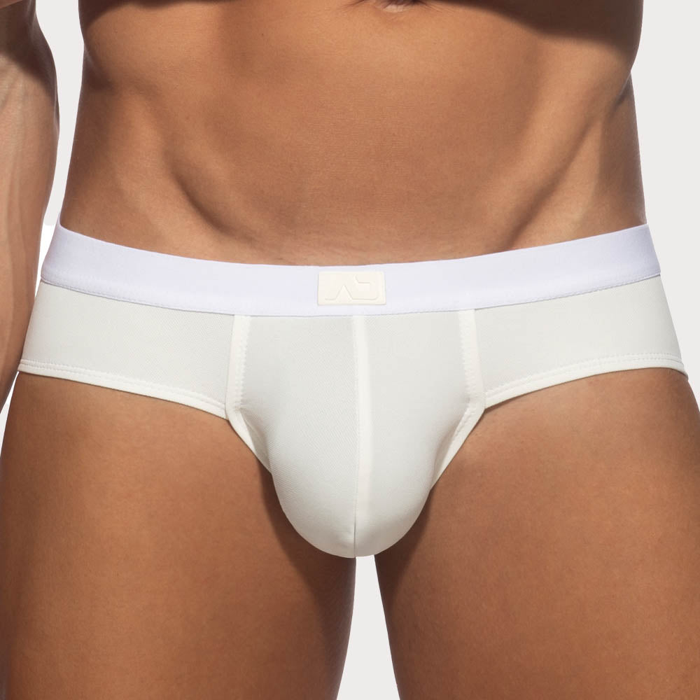 Addicted Looma Brief - Minislip für Männer im Low-Rise Design aus Mikrofaser mit Struktur in weiß