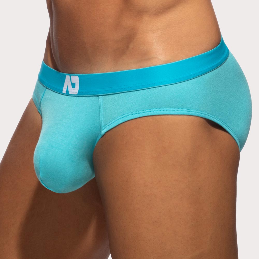 Addicted Bamboo Skin Layer Brief - Herren Slip mit extra großem Pouch aus weicher Bambus-Viskose in türkis