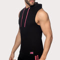 ärmelloser Kapuzenpullover Band Cotton Hoody