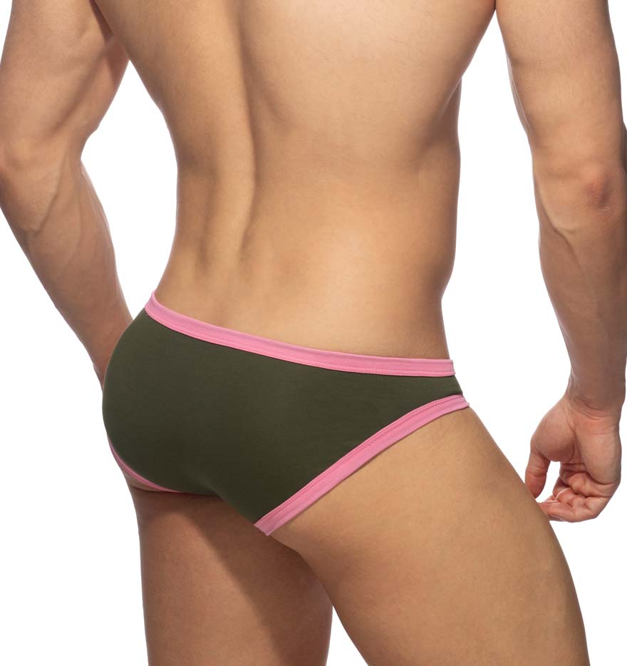 Addicted Twink Cotton Brief khaki, back