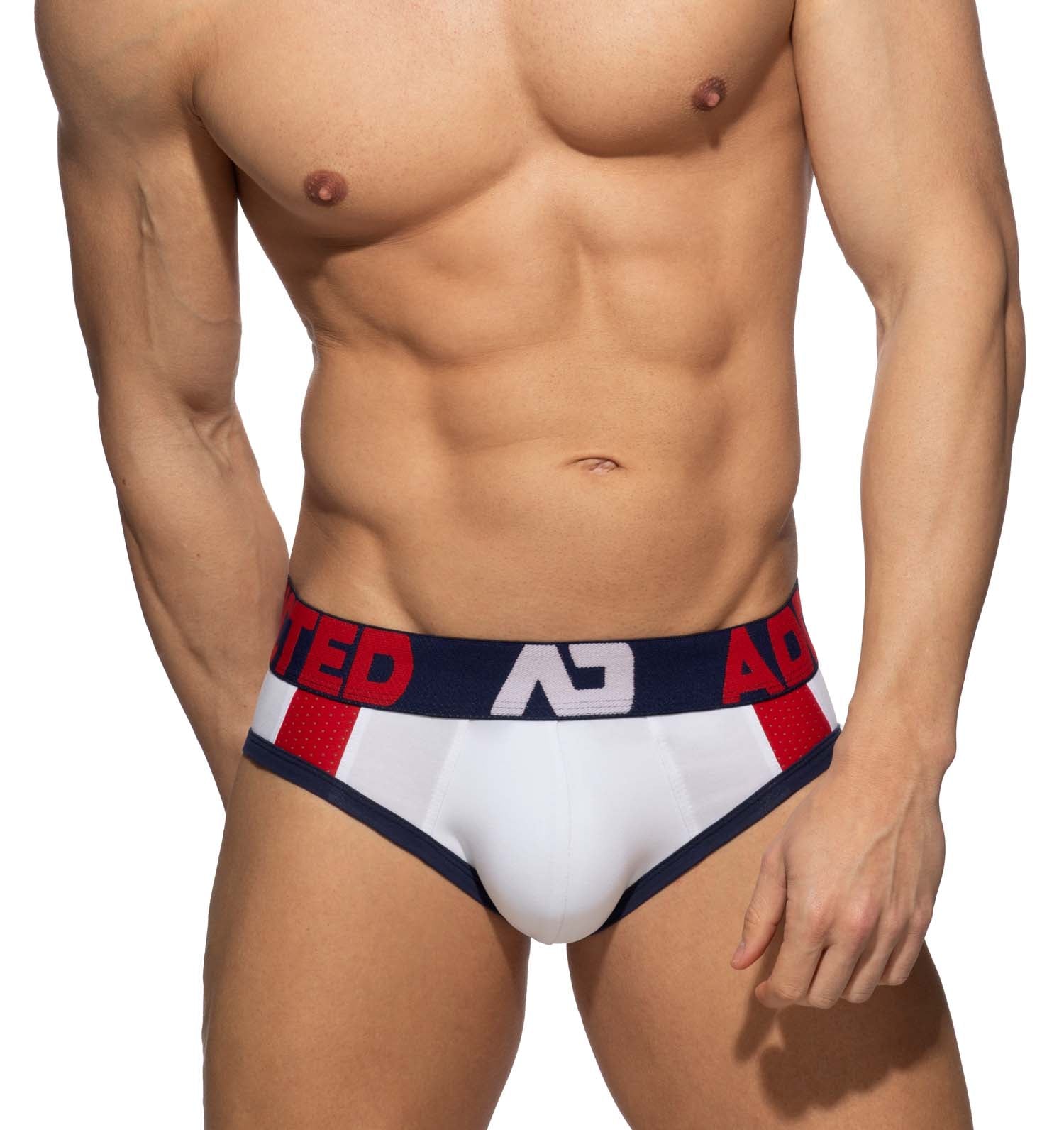 Addicted Padded Sports Brief white, front