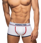 Addicted Boxershorts Cotton Trunk white