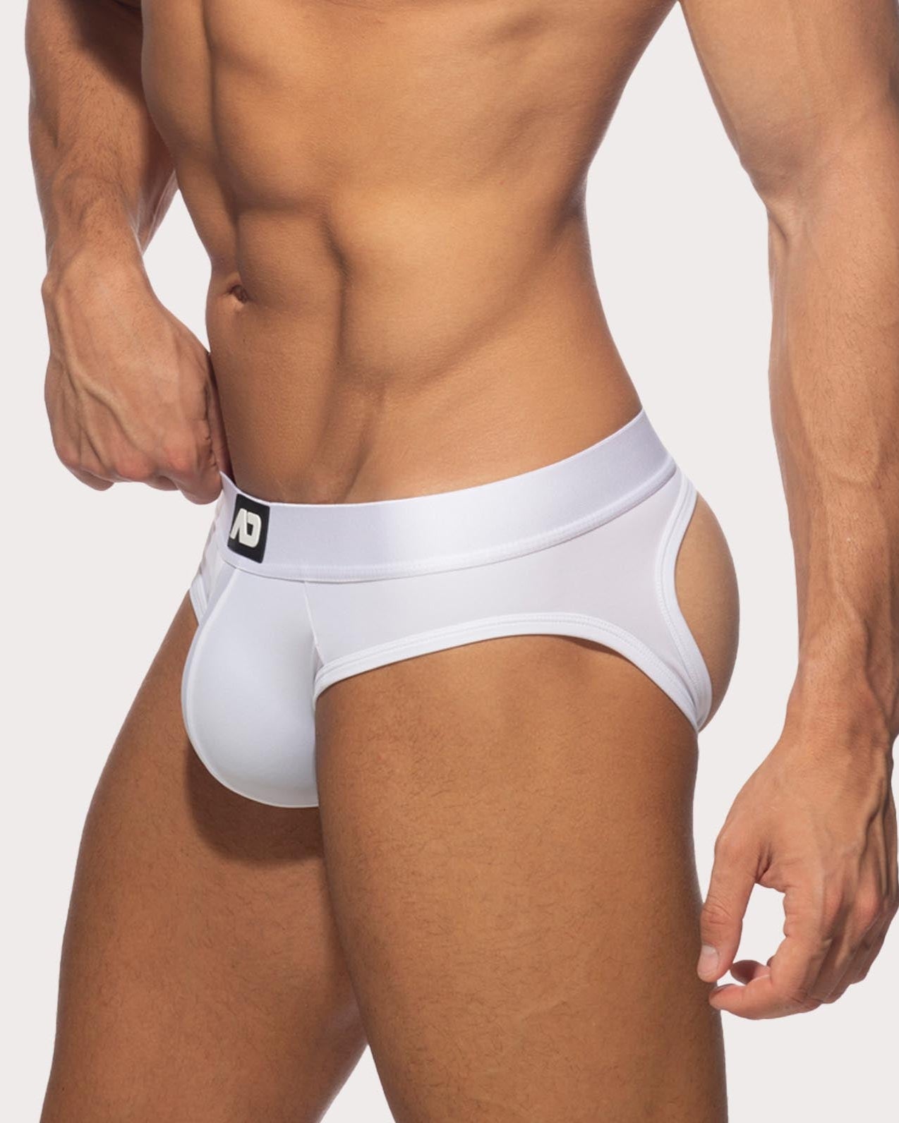 Addicted Bottomless Fetish Brief - Sexy Jock-Brief aus der AD Fetish Kollektion, weiß,  48748112511302, 48748112544070, 48748112576838, 48748112609606