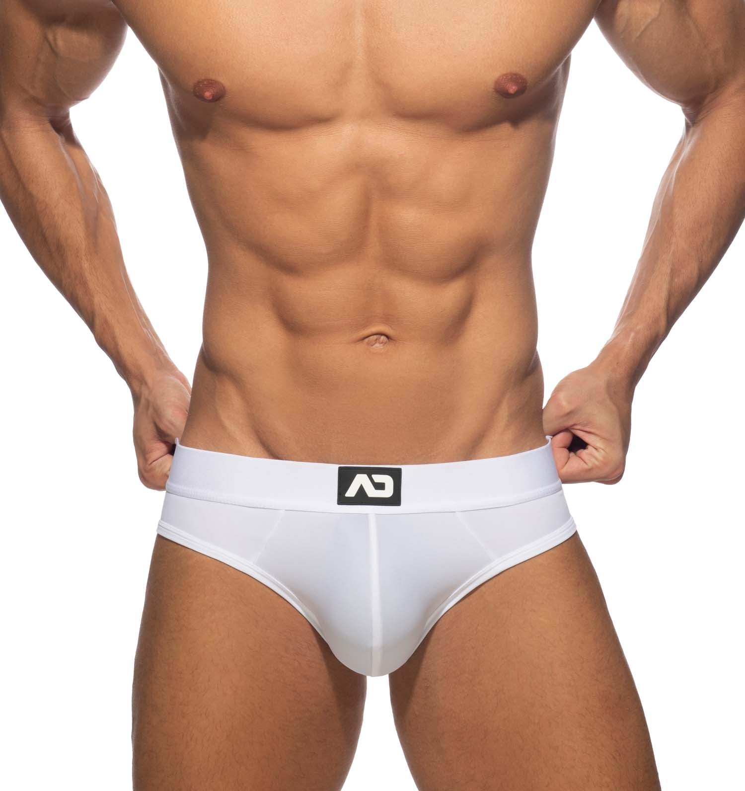 Addicted Jockstrap Bottomless Fetish Brief white front