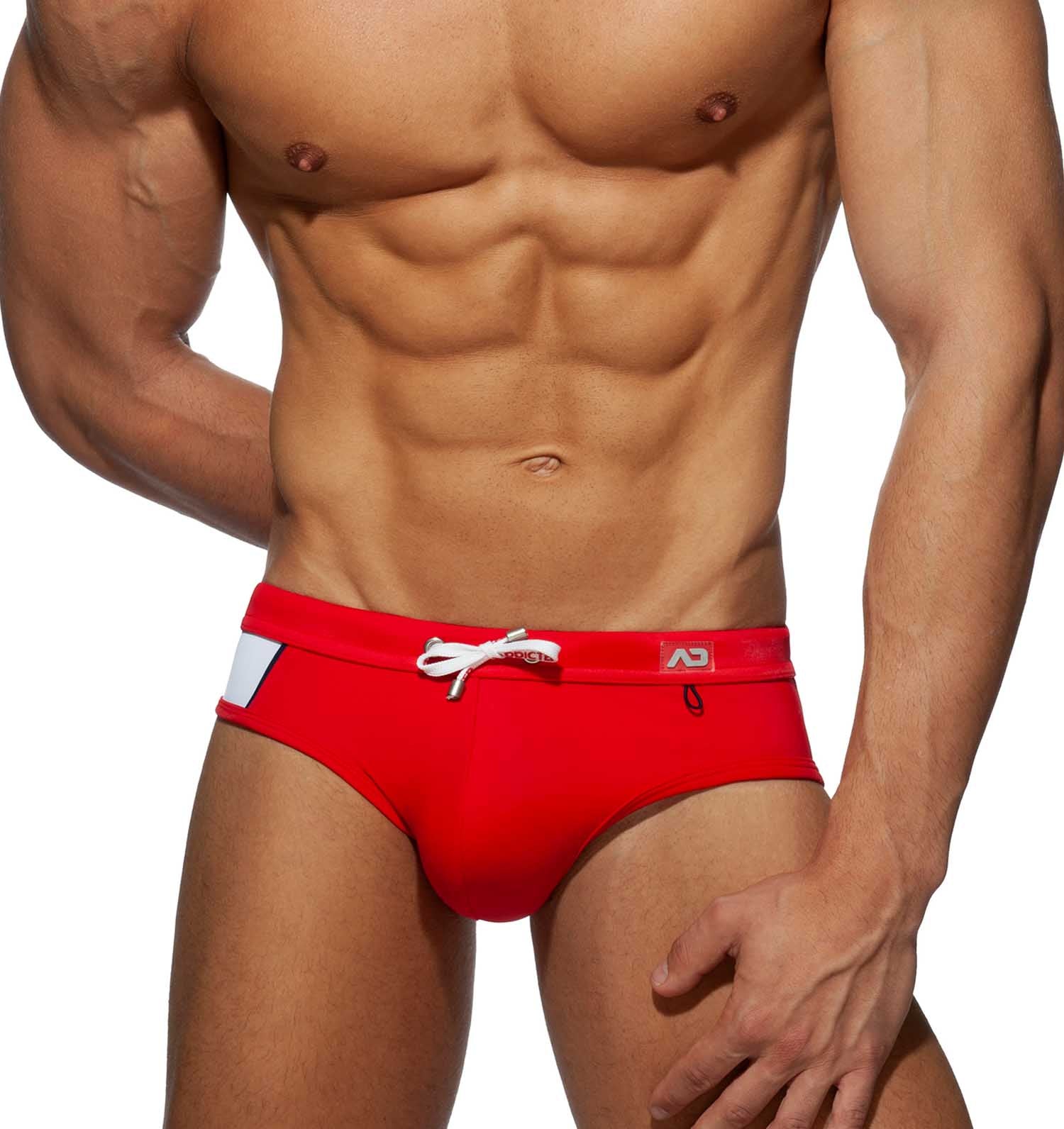 Addicted Badeslip 'Racing Side Swim Brief' mit Push-Up Einlage in rot