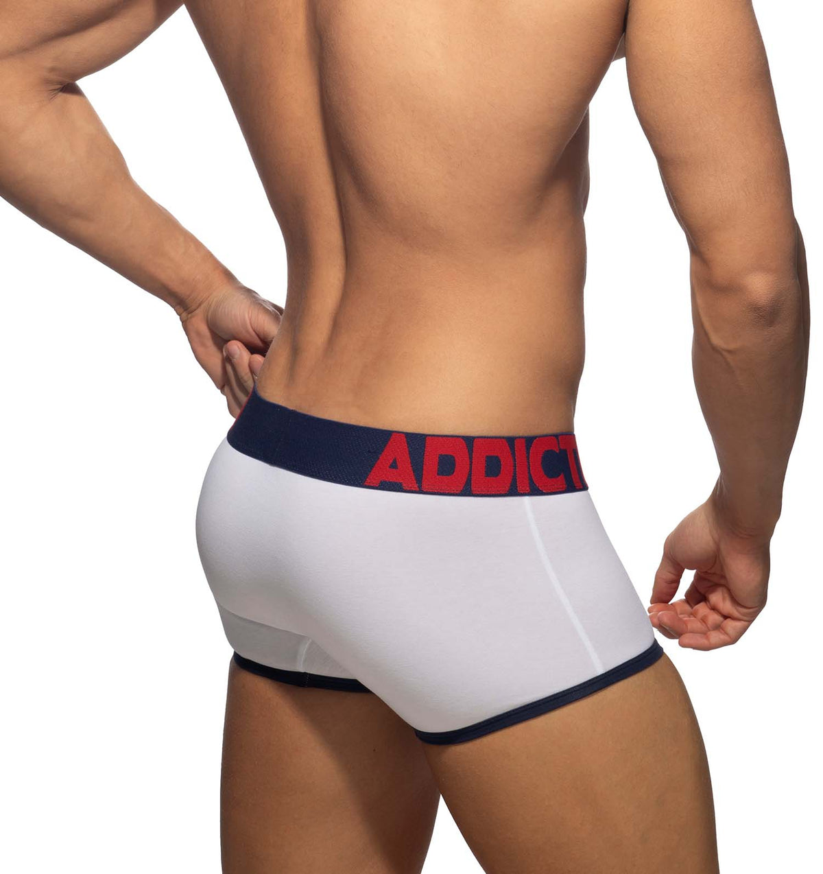 Addicted Open Fly Trunk white, back