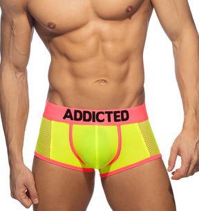 Addicted Neon Mesh Trunk AD1219 yellow, front