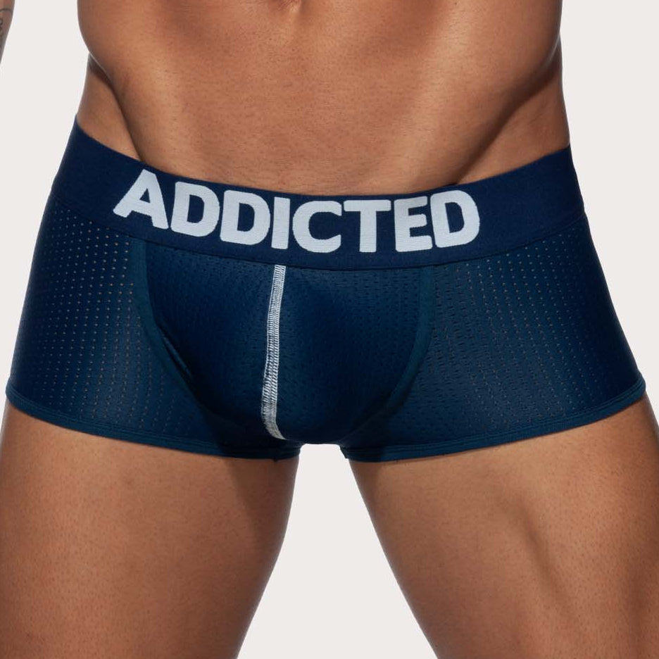 Addicted Boxershorts 'Push-Up Mesh Trunk' navy front, 53854352507206, 53854352539974, 53854352572742, 53854352605510, 53854352638278