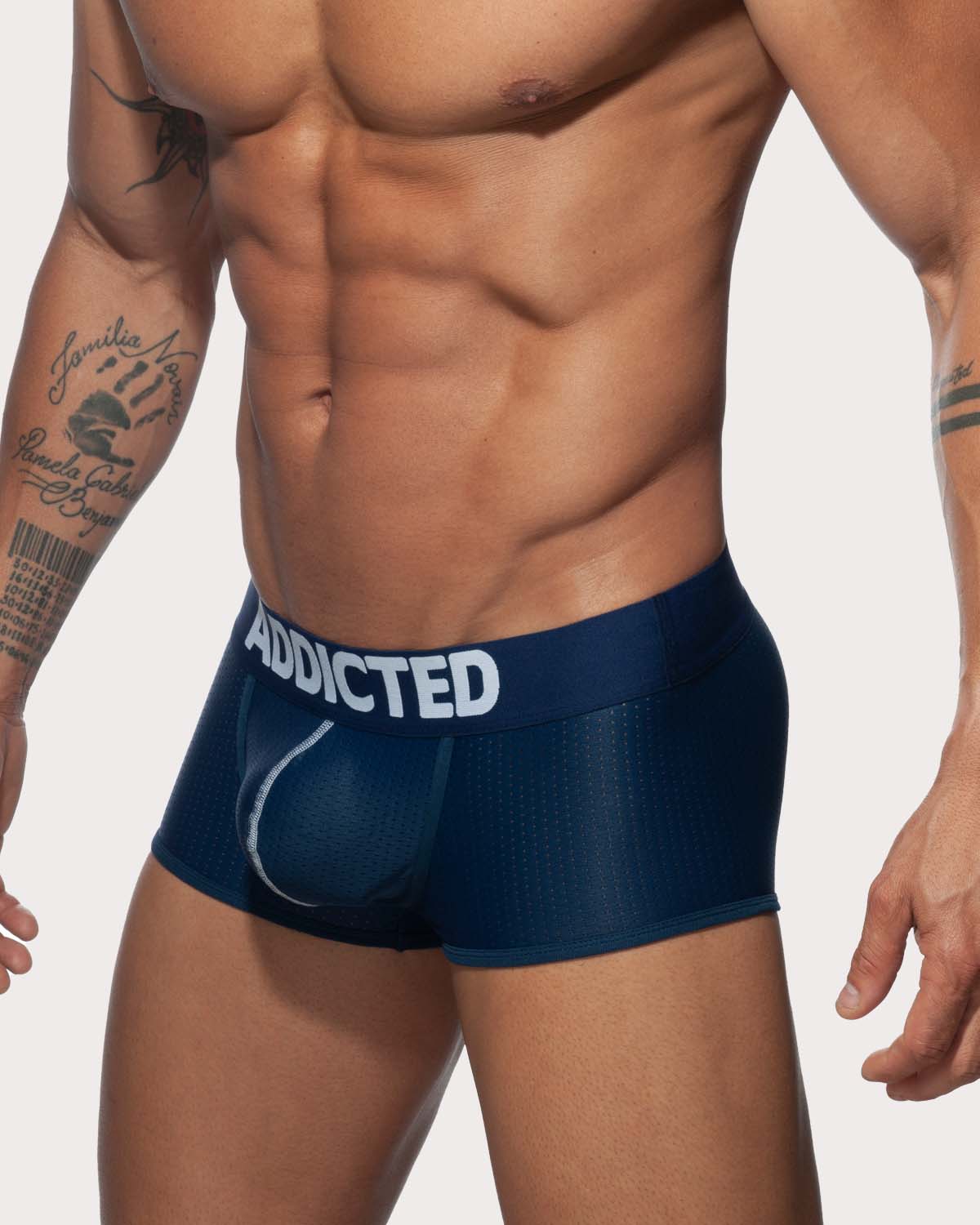 Addicted Boxershorts 'Push-Up Mesh Trunk' navy, 53854352507206, 53854352539974, 53854352572742, 53854352605510, 53854352638278