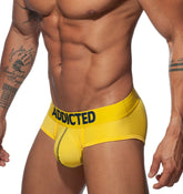 Addicted Push Up Mesh Brief yellow