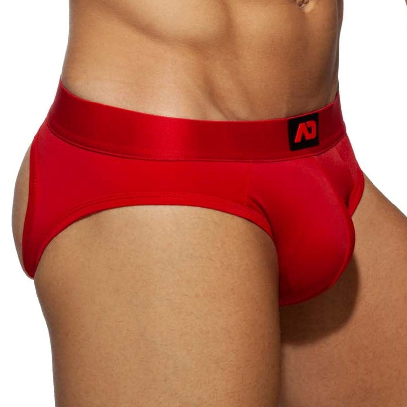 Addicted Bottomless Fetish Brief - Sexy Jock-Brief aus der AD Fetish Kollektion, rot, 50611723895110, 50611723927878, 50611723960646, 50611723993414