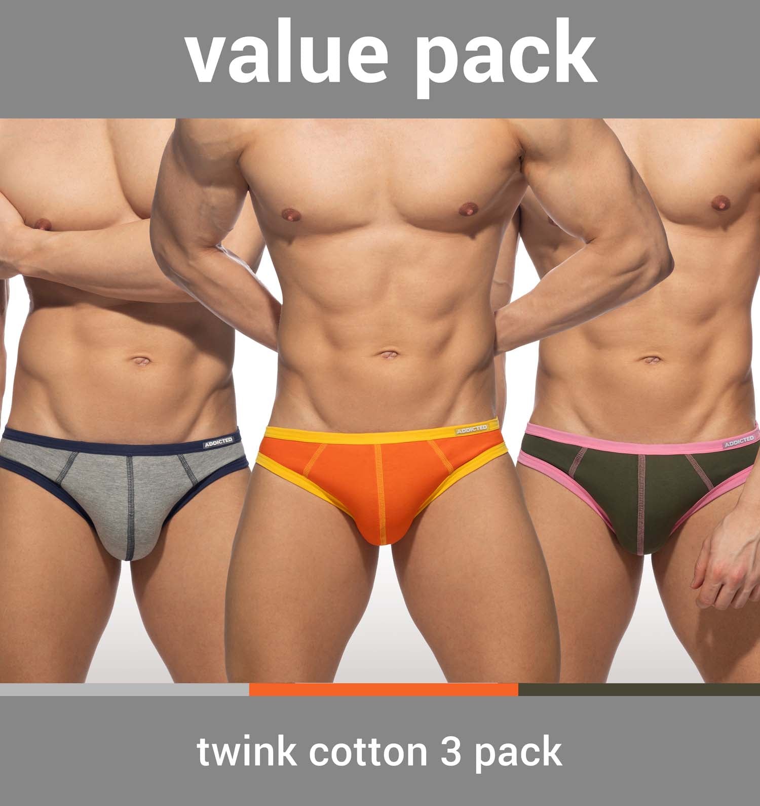 Addicted Twink Cotton Briefs 3Pack