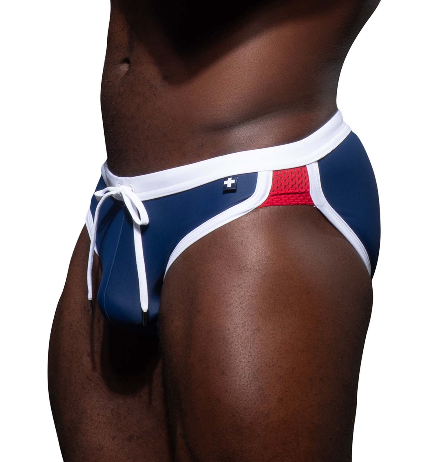 Andrew Christian Swim Brief 'Retro Bikini' navy