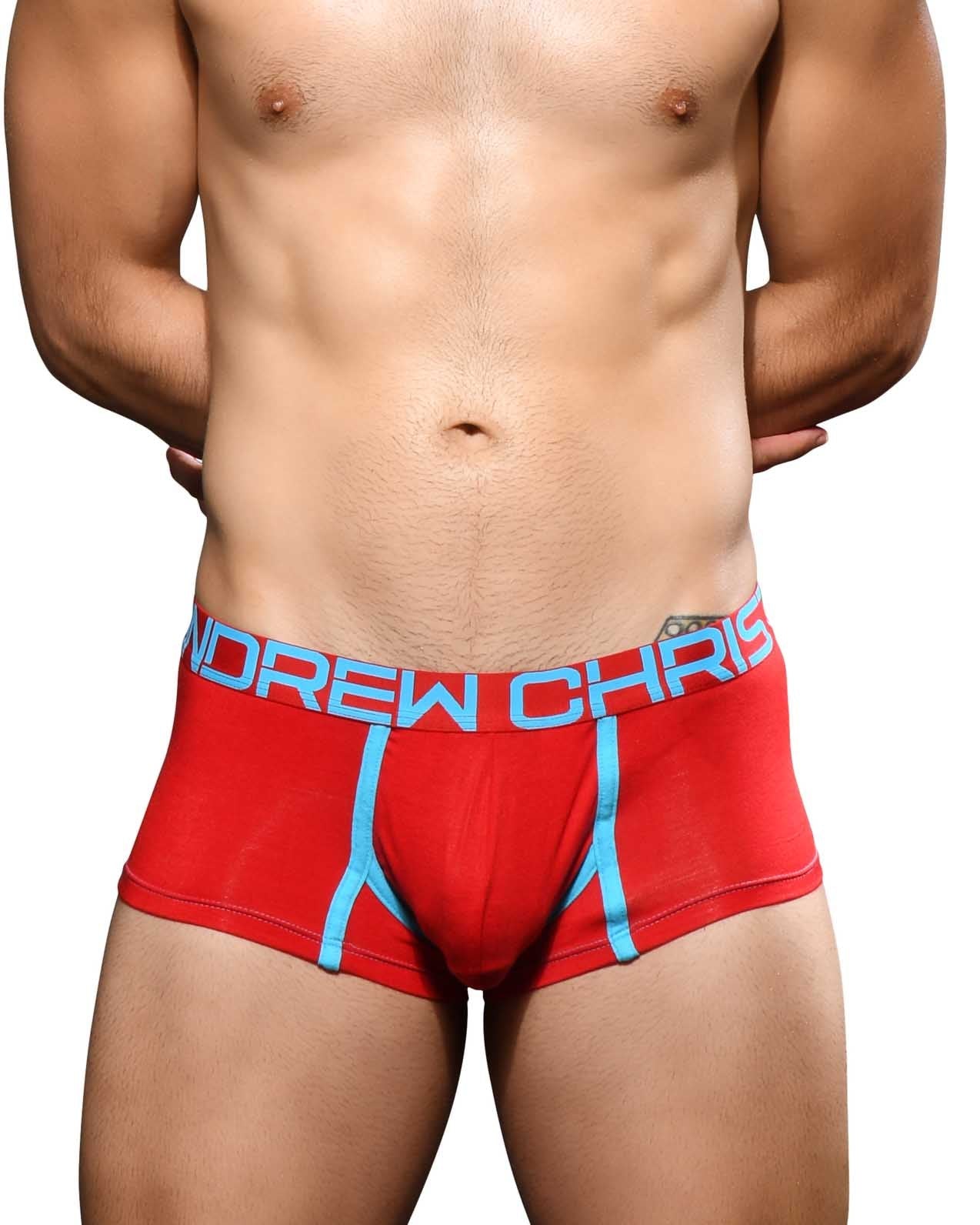 Red Andrew Christian Boxer with Show-It Technology
